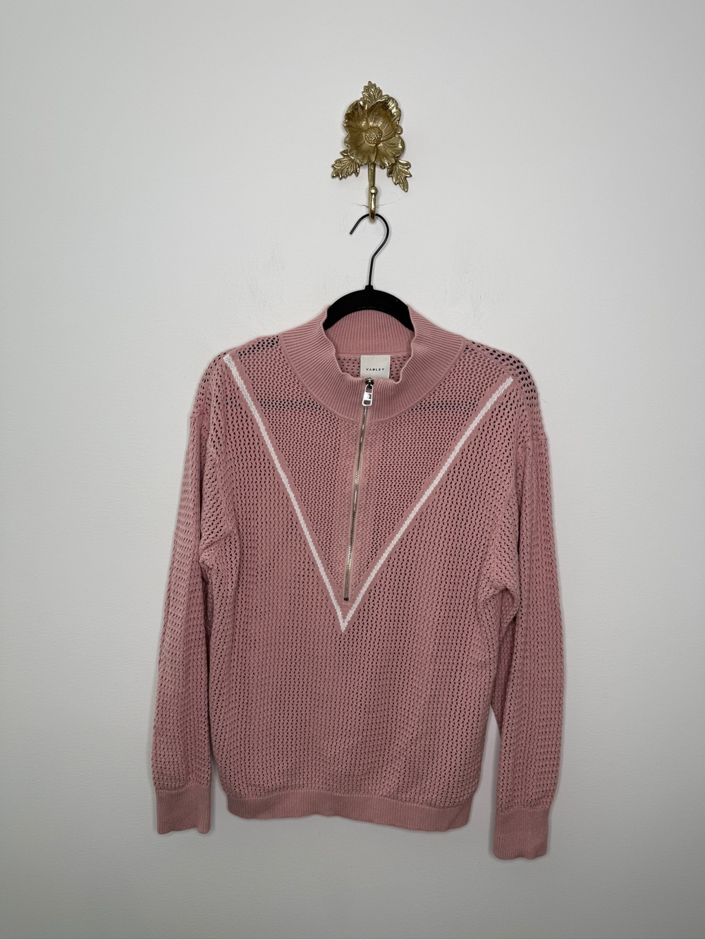 Varley Calva Knit Pale Mauve M